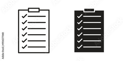List icon linear symbol. Vector Designs.