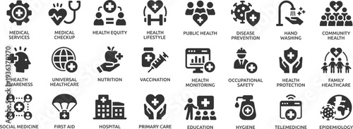 Clinical Study icon set. Clinical trial, laboratory, researcher, consent form, medication, experimental, clinical data and more.