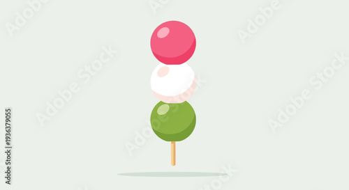 Hanami Dango - Japanese Sweet Skewered Dumplings