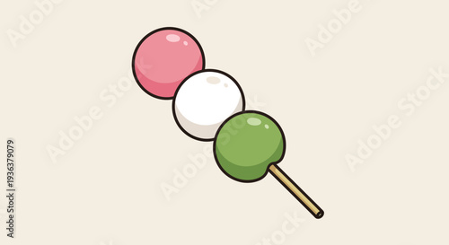 Hanami Dango, Japanese Sweet Skewered Dumplings