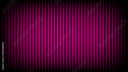 Abstract Pink Neon Fractal Glass Illustration with Ribbed Pattern and Glowing Light.