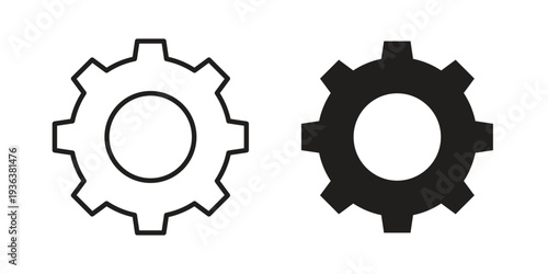 Settings icon linear symbol. Vector Designs.