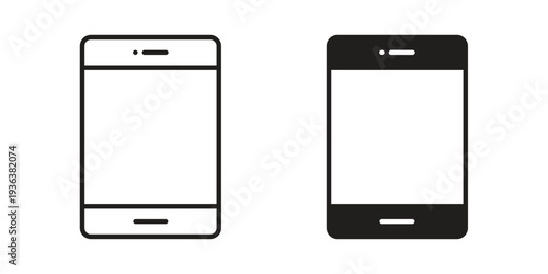 Smartphone icon linear symbol. Vector Designs.