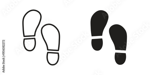 Soles icon linear symbol. Vector Designs.