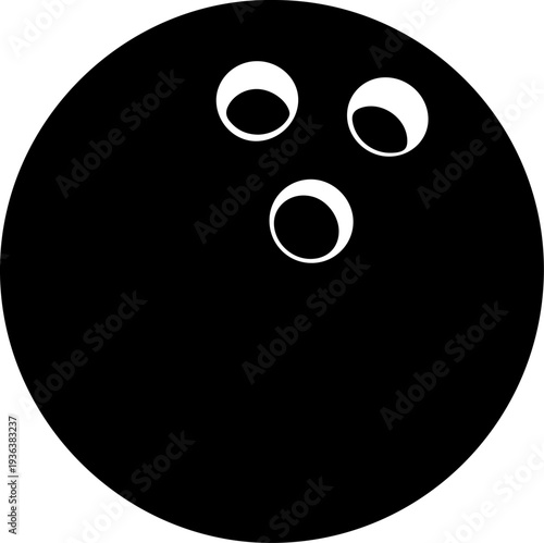 Vector bowling ball icon