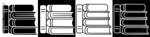 Stack of Books Icon - Symbolizing Knowledge, Education, and Literature