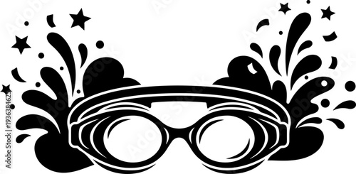 Vector ping pong paddle with spark effect