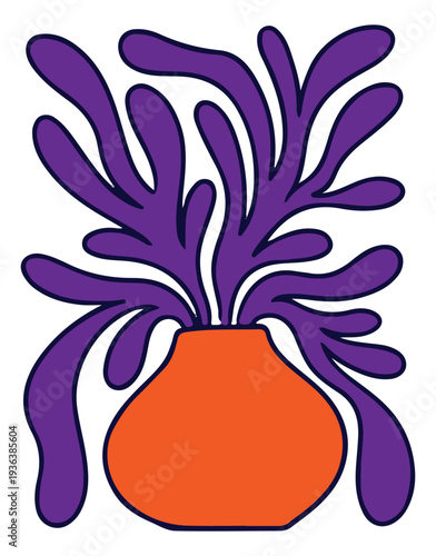 poster floral decoration modern style