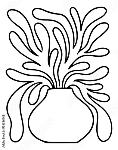 poster floral decoration modern style