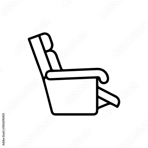 Reclining Armchair Outline