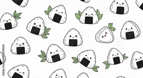 Cute Onigiri Pattern