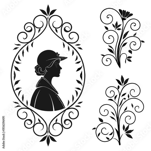 vector illustration of an abstract floral background