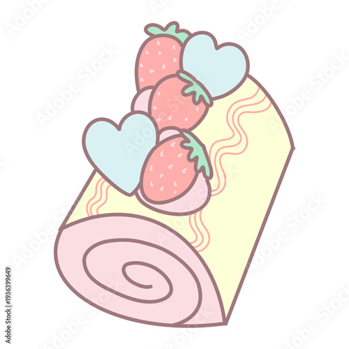 Coffeshop-Strawberry Swiss Roll