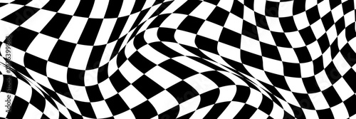 Black and White Checkerboard Pattern Seamless Square Grid Texture Vector Background for Racing Flag, Transparency Mask, Classic Floor Design, and Geometric Abstract Graphic Element