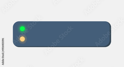 Digital user interface element with green and orange indicators