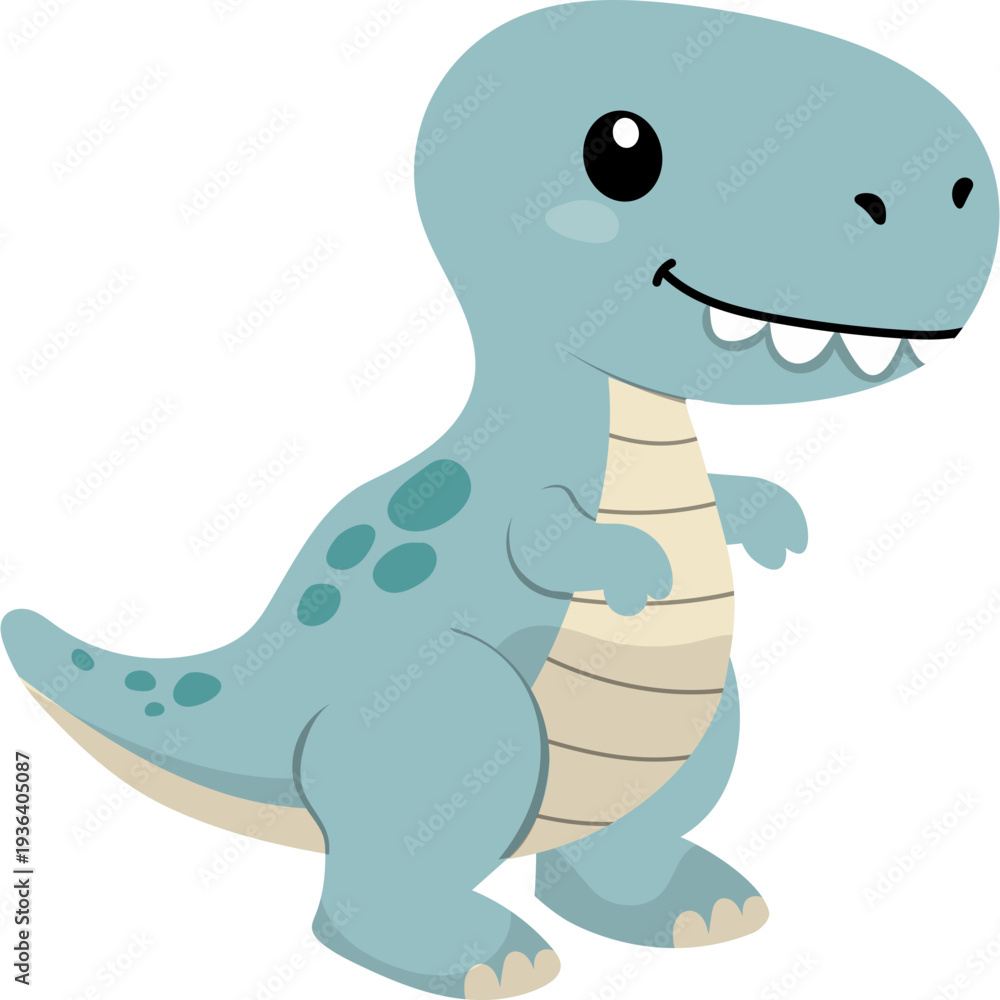 Naklejka premium Illustration Dinosaur Plush Toy