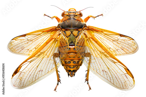 
cicada isolated on pure white background02