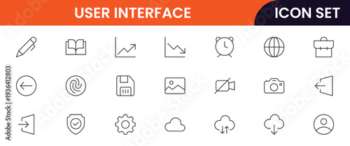 User interface icons depicting menus, buttons, navigation, dashboards, layouts, controls, interaction, usability, screens, wireframes, elements, responsiveness, accessibility, design, and functionalit