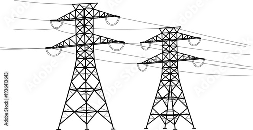 tower, pylon, electricity, power, energy, grid, voltage, line, infrastructure, utility, conductor, insulator, network, steel, transmission