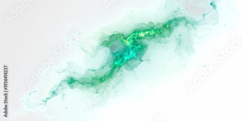 Abstract watercolor background with colorful brush strokes featuring a blue liquid splash texture of wet paint and sea waves on grunge art paper.