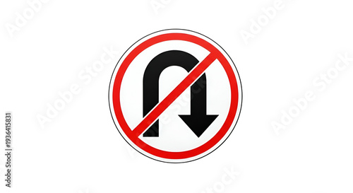 Free Download U Turn Prohibited Traffic Sign Symbol. - GFXLoad