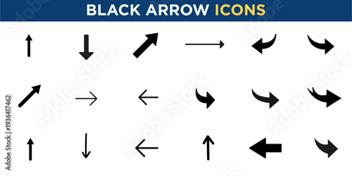 Collection of back arrow icons for UI and UX design. Clean and minimalist back arrow icons. Line style with circular and straight variations.Vector format.