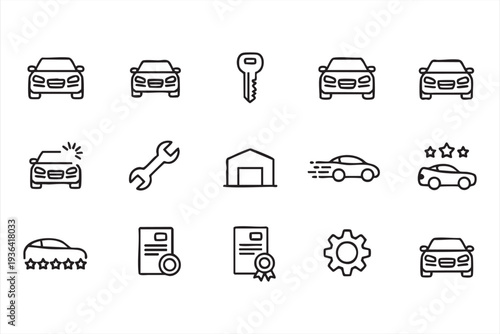 Public Restroom And Bathroom Toilet Outline Icon Collection