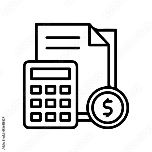 Financial Calculation Icon