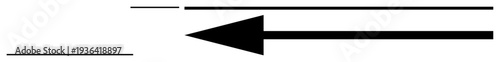 Arrow concept. Black arrow symbol showing navigation and movement direction. Arrow demonstrates forward and reverse navigation for designs, presentations, or educational purposes. Useful for user