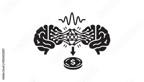 Brainstorming and Idea Generation for Business and Money Icon Vector