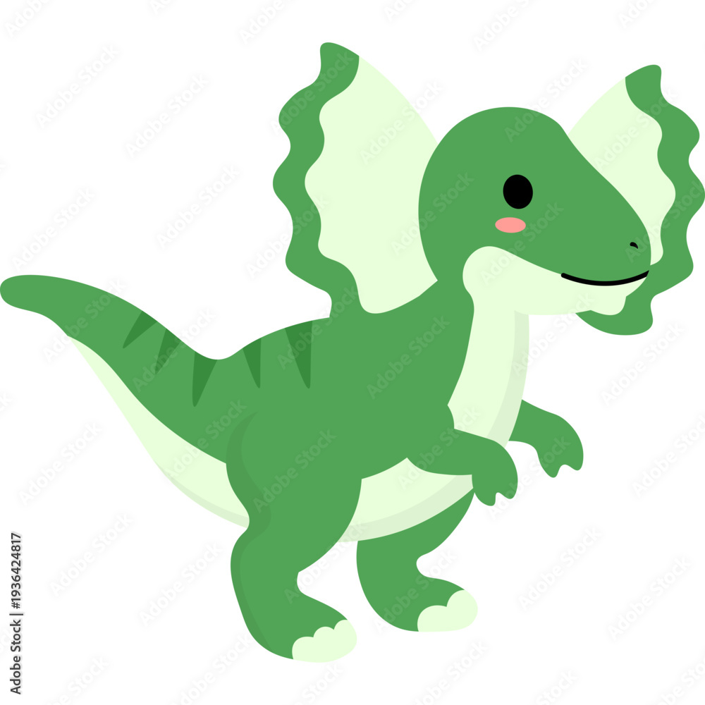 Fototapeta premium Illustration Dinosaur Plush Toy