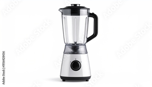 A modern electric appliance used for blending, with a clear jug, black details