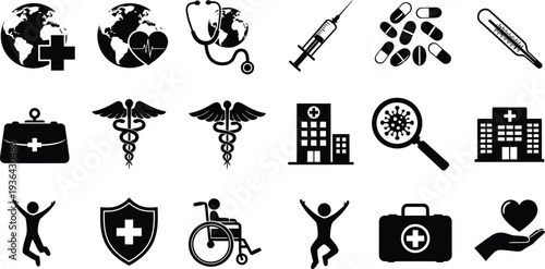Medical and healthcare icons