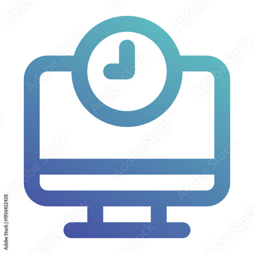 work time icon for illustration