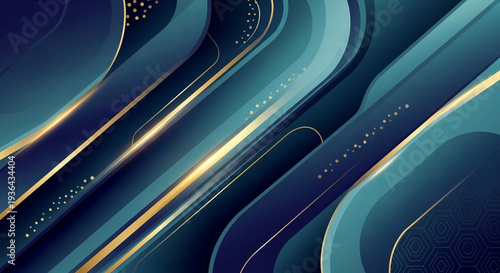 Abstract Digital Background with Flowing Lines and Light Effects.