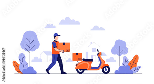 Logistics and transportation workers managing warehouse operations on a conveyor belt system with industrial machinery in the background