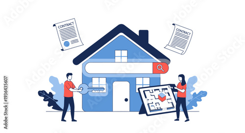 Logistics and transportation workers managing warehouse operations on a conveyor belt system with industrial machinery in the background