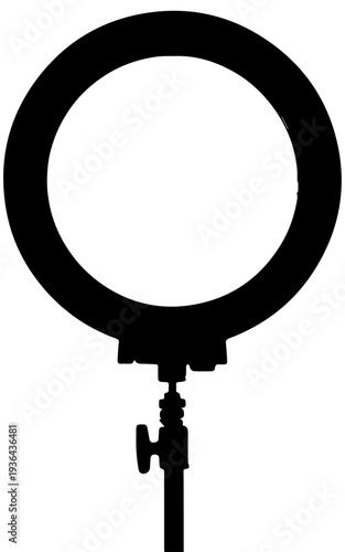 Ring Light Silhouette on Stand