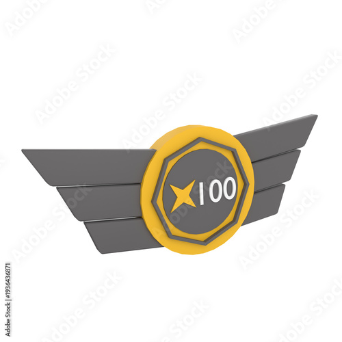 Combo Multiplier 3D Illustration