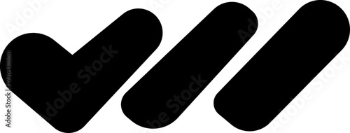 Checkmark icon. Checked checkbox sign. Approved symbol. Perfect for task management, Quality sign icon. Checklist symbols. Approval tasks, to do lists, forms, and productivity related projects