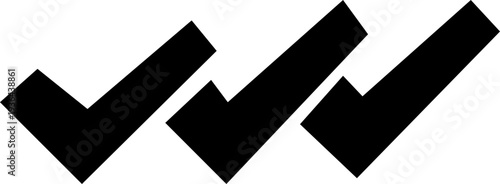 Checkmark icon. Checked checkbox sign. Approved symbol. Perfect for task management, Quality sign icon. Checklist symbols. Approval tasks, to do lists, forms, and productivity related projects