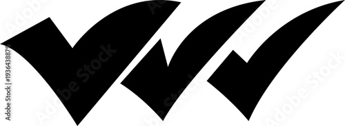 Checkmark icon. Checked checkbox sign. Approved symbol. Perfect for task management, Quality sign icon. Checklist symbols. Approval tasks, to do lists, forms, and productivity related projects