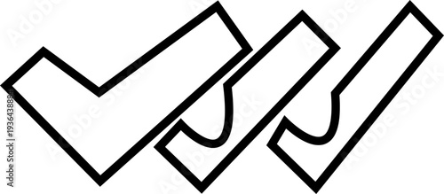 Checkmark icon. Checked checkbox sign. Approved symbol. Perfect for task management, Quality sign icon. Checklist symbols. Approval tasks, to do lists, forms, and productivity related projects