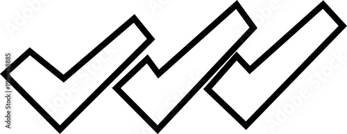 Checkmark icon. Checked checkbox sign. Approved symbol. Perfect for task management, Quality sign icon. Checklist symbols. Approval tasks, to do lists, forms, and productivity related projects