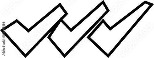 Checkmark icon. Checked checkbox sign. Approved symbol. Perfect for task management, Quality sign icon. Checklist symbols. Approval tasks, to do lists, forms, and productivity related projects