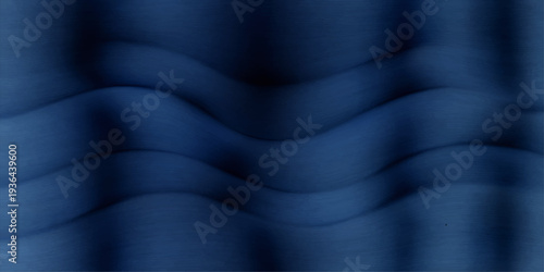 Abstract a series of flowing, undulating lines in various shades of navy blue, creating a sense of dynamic movement and rhythmic energy. The image showcases the beauty of fluid, gradient patterns.