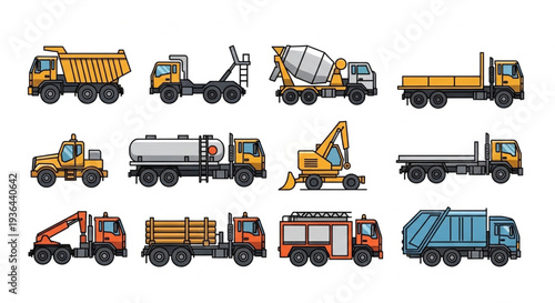 Construction Vehicles and Heavy Machinery.