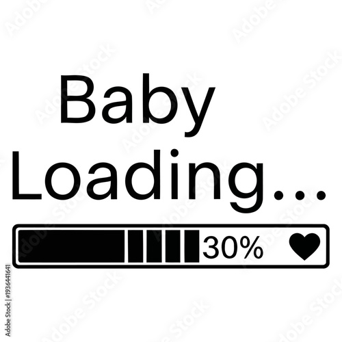 Anticipation builds as the joyful journey of expecting a new baby progresses with a heartwarming 'Baby Loading...' visual, signifying the exciting wait for a little one to arrive