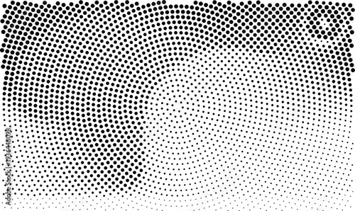 Vector illustration of halftone texture with gradient effect and geometric pattern
