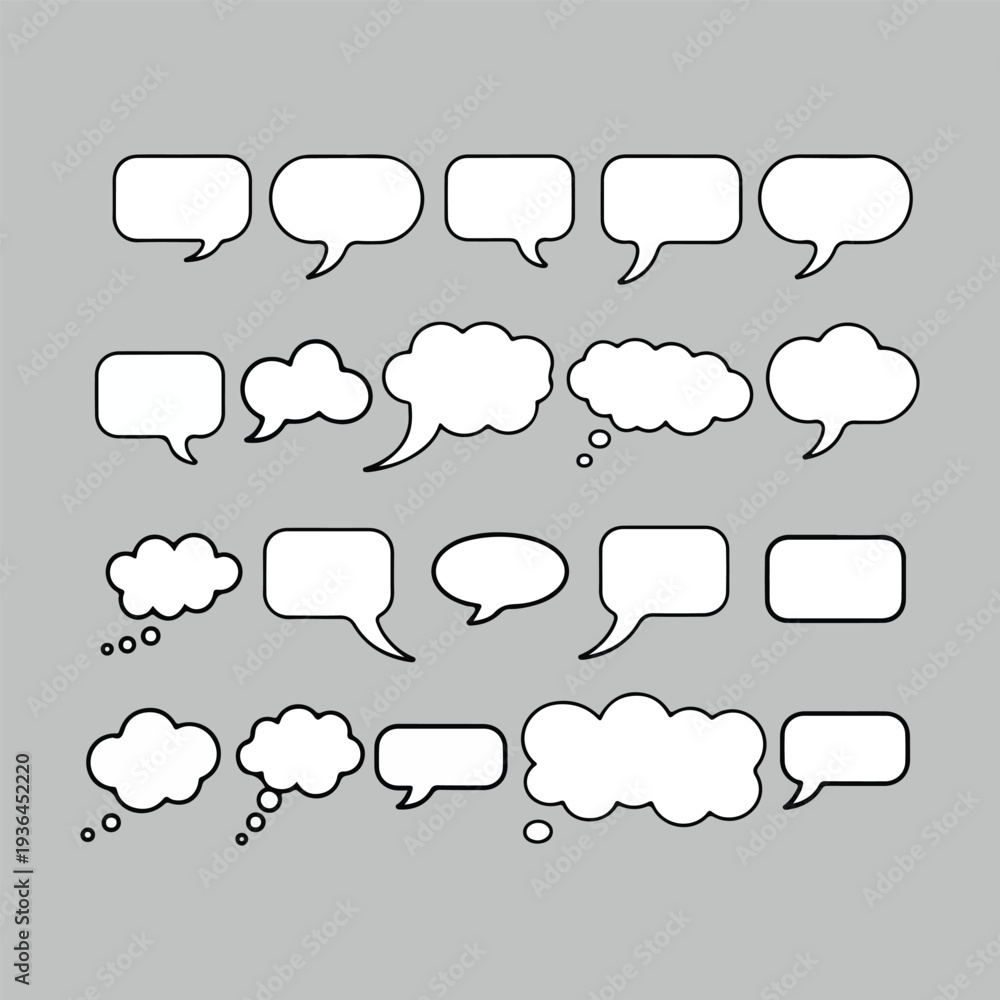 Fototapeta premium thinking ideas bubbles, Speech Bubbles, Speech Bubbles